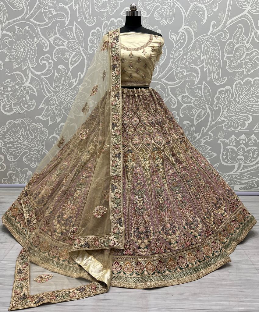 Butterfly Net Maroon Color Stone And Dori Work Designer Wear Lehenga Choli  -5586163205