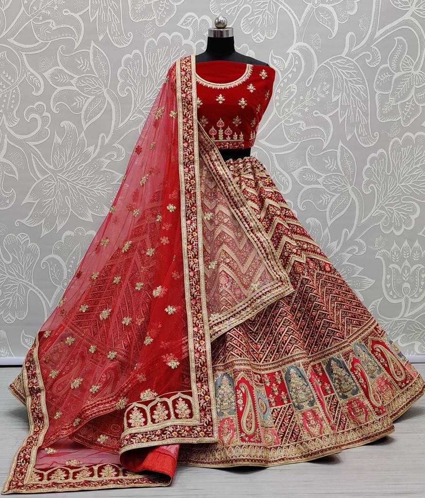 Buy Wedding Yellow Bridal Velvet Lehenga Choli With Designer Double Dupatta  Set Bridal Lehenga Velvet Lehenga Indian Wedding Lehenga Choli Online in  India - Etsy