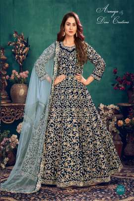 AANAYA 2900 Vol - 129 Heavy Work Designer Wedding Wear Gown Gujju Fashions Anarkali Gown