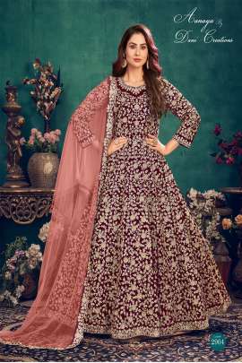 AANAYA 2900 Vol - 129 Heavy Work Designer Wedding Wear Gown Gujju Fashions Anarkali Gown