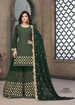 AANAYA Vol -124  Party Wear Sharar Suit Gujju Fashions Palazzo Set