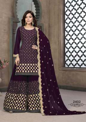 AANAYA Vol -124  Party Wear Sharar Suit Gujju Fashions Palazzo Set