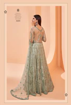 ALIZEH GUL BAHAAR VOL-1 Wedding wear Buttefly Net Embroidery work Gown Gujju Fashions Anarkali Gown