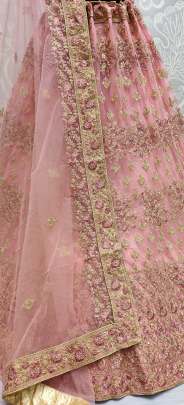 Attractive Embroidered Net Lehenga choli Gujju Fashions Designer Lehnga Choli