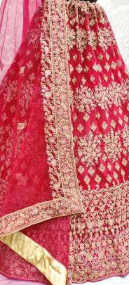 Attractive Embroidered Net Lehenga choli Gujju Fashions Designer Lehnga Choli