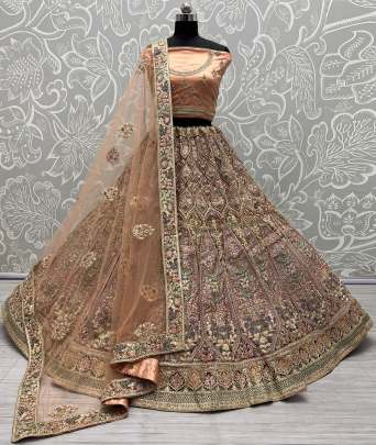 Beautiful Designer Dori & Sequencr Work Bridal Lehenga Choli Gujju Fashions Designer Lehnga Choli