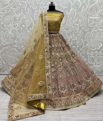 Beautiful Designer Dori & Sequencr Work Bridal Lehenga Choli Gujju Fashions Designer Lehnga Choli