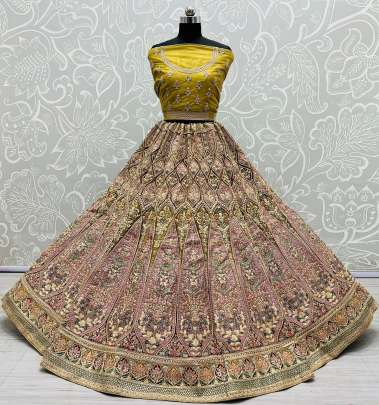 Beautiful Designer Dori & Sequencr Work Bridal Lehenga Choli Gujju Fashions Designer Lehnga Choli