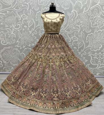 Beautiful Designer Dori & Sequencr Work Bridal Lehenga Choli Gujju Fashions Designer Lehnga Choli