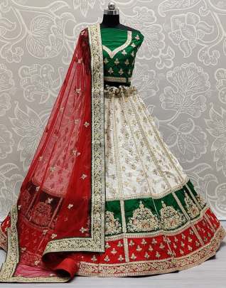 Beautiful Zarkan touch with Patch work Style Bridal Lehenga Choli Gujju Fashions