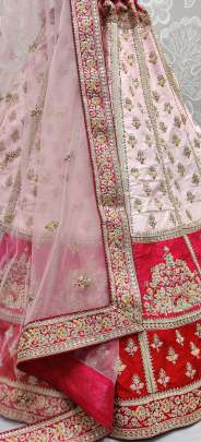 Beautiful Zarkan touch with Patch work Style Bridal Lehenga Choli Gujju Fashions Designer Lehnga Choli