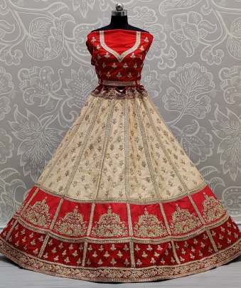 Beautiful Zarkan touch with Patch work Style Bridal Lehenga Choli Gujju Fashions Designer Lehnga Choli