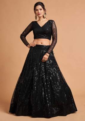 Designer Thread & Multiple Sequence Embroidery Bridal Lehenga Choli Gujju Fashions Designer Lehnga Choli