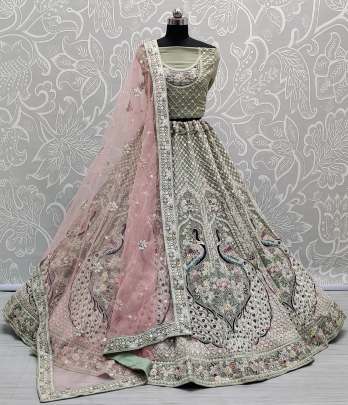 Designer Wedding Wear Dori Work & Mirror work  Lehenga Choli Gujju Fashions 