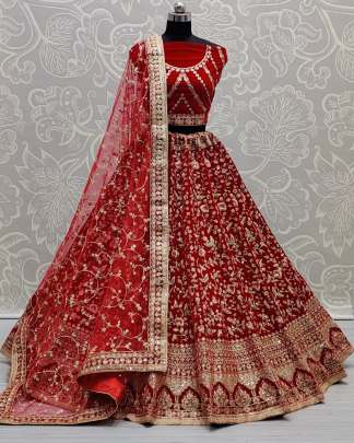 Designer Wedding Wear Dori and Sequence Work Bridal Lehenga Choli Gujju Fashions Designer Lehnga Choli