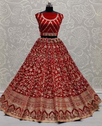 Designer Wedding Wear Dori and Sequence Work Bridal Lehenga Choli Gujju Fashions Designer Lehnga Choli