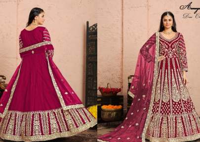 AANAYA 3000 SERIES  VOL-130 Women Anarkali Gown Gujju Fashions Designer Gown