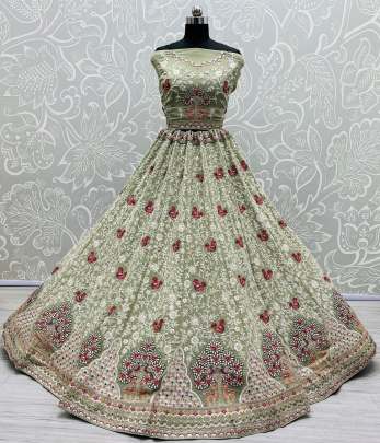 Dori Embroidery & Diamond Work  Bridal Lehenga Choli Gujju Fashions Designer Lehnga Choli