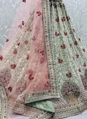 Dori Embroidery & Diamond Work  Bridal Lehenga Choli Gujju Fashions Designer Lehnga Choli