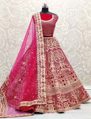 Dori Embroidery and Multi thread With Zari Embroidery Wedding wear Lehenga Choli Gujju Fashions Designer Lehnga Choli