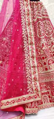 Dori Embroidery and Multi thread With Zari Embroidery Wedding wear Lehenga Choli Gujju Fashions Designer Lehnga Choli