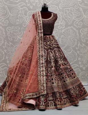 Dori Embroidery and Multi thread With Zari Embroidery Wedding wear Lehenga Choli Gujju Fashions Designer Lehnga Choli