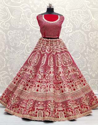 Dori Embroidery and Multi thread With Zari Embroidery Wedding wear Lehenga Choli Gujju Fashions Designer Lehnga Choli