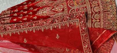 Dori Work Beautiful Velvet Semi Bridal Embroidery Lehenga Choli Gujju Fashions Designer Lehnga Choli