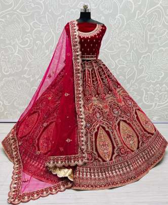 Dori & Zari Work With Fancy Work Designer Wedding Wear Lehenga Choli Gujju Fashions Designer Lehnga Choli