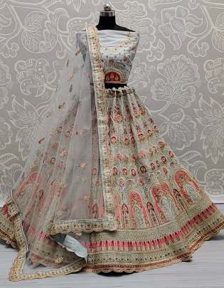 Dori  and Multi thread Work Wedding wear Silk Lehenga Choli Gujju Fashions Designer Lehnga Choli