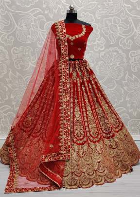 Heavy Zari Embroidery With Dori Work Lehenga Choli Gujju Fashions