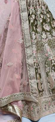 Wedding Wear Tredy Color Range Velvet Lehenga Choli Gujju Fashions Designer Lehnga Choli