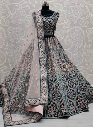 Neatly Machine Embroidery Designer Bollywood Lehenga Choli Gujju Fashions Designer Lehnga Choli