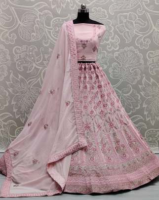 Pastel Color Range Wedding Wear Georgette Bridal Lehenga Choli Gujju Fashions Designer Lehnga Choli