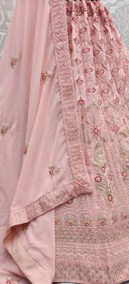 Pastel Color Range Wedding Wear Georgette Bridal Lehenga Choli Gujju Fashions Designer Lehnga Choli