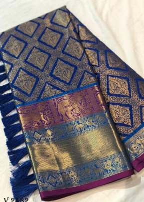 Pattu Kanchipuram Silk Woven Design Hand Work Art Sarees Gujju Fashions Silk Sarees