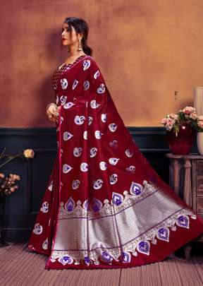 Rajashree Designer Lichi Silk Sarees Gujju Fashions Jacquard Saree