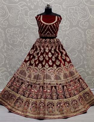 Sequence With Thread Embroidery Designer Bridal Lehenga Choli Gujju Fashions Designer Lehnga Choli