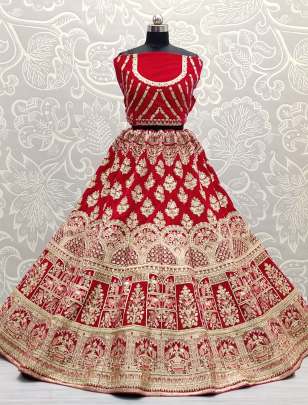 Sequence With Thread Embroidery Designer Bridal Lehenga Choli Gujju Fashions Designer Lehnga Choli