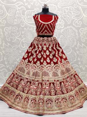 Sequence With Thread Embroidery Designer Bridal Lehenga Choli Gujju Fashions Designer Lehnga Choli