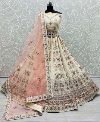 Sequence Work & Dori Work Bridal Lehenga Choli Gujju Fashions