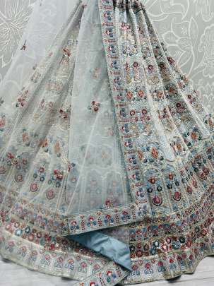 Sequence Work & Dori Work Bridal Lehenga Choli Gujju Fashions Designer Lehnga Choli