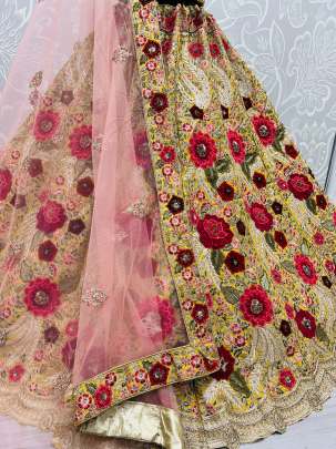 Sequence Work & Dori Work Bridal Lehenga choli Gujju fashions Designer Lehnga Choli