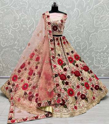 Sequence Work & Dori Work Bridal Lehenga choli Gujju fashions Designer Lehnga Choli