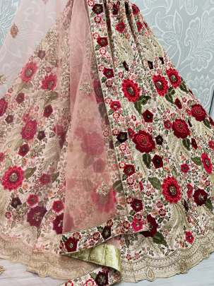 Sequence Work & Dori Work Bridal Lehenga choli Gujju fashions Designer Lehnga Choli