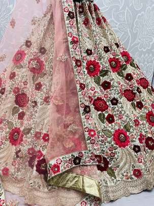 Sequence Work & Dori Work Bridal Lehenga choli Gujju fashions Designer Lehnga Choli