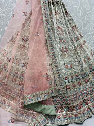 Sequence Work & Dori Work Bridal Lehenga Choli Gujju Fashions Designer Lehnga Choli