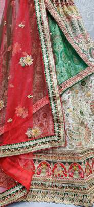 Sequence and Thread Embroidery Designer Bridal Lehenga Choli Gujju Fashions Designer Lehnga Choli