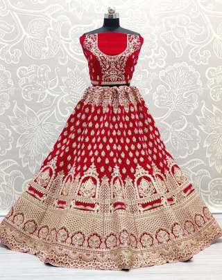 Sober Work Semi Bridal Lehenga Choli Partywear Pink and Maroon Gujju Fashions Designer Lehnga Choli