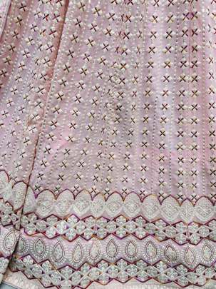 Thread Embroidery & Multi Work Designer Georgette Bridal Lehenga Choli Gujju Fashions Designer Lehnga Choli